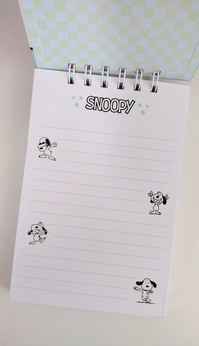 Libreta Snoopy 12x18 cm - hoja interior