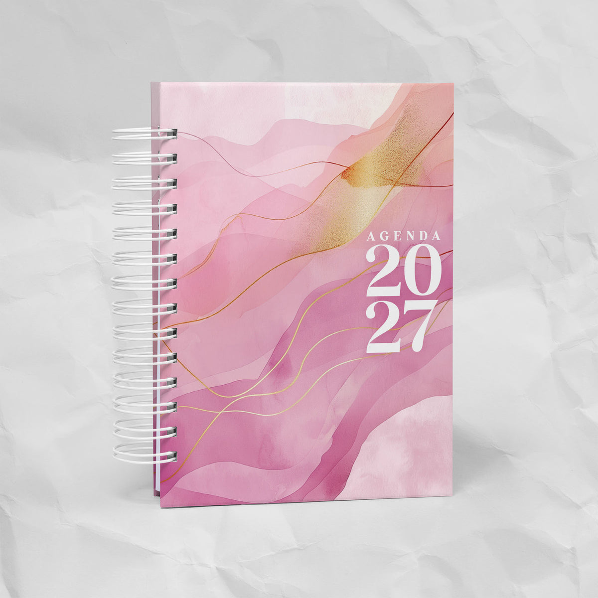 Agenda 2027 A5 - 7 Diseños, 7 Colores, 1 o 2 Días por Página