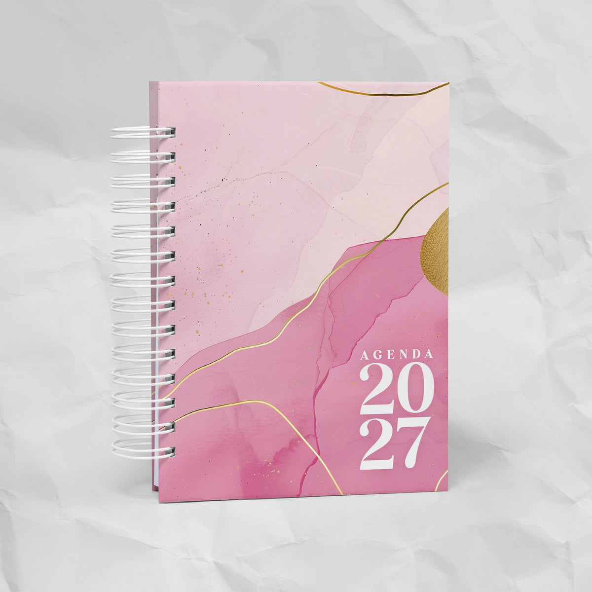 Agenda 2027 A6 - 7 Diseños, 7 Colores, 1 o 2 Días por Página