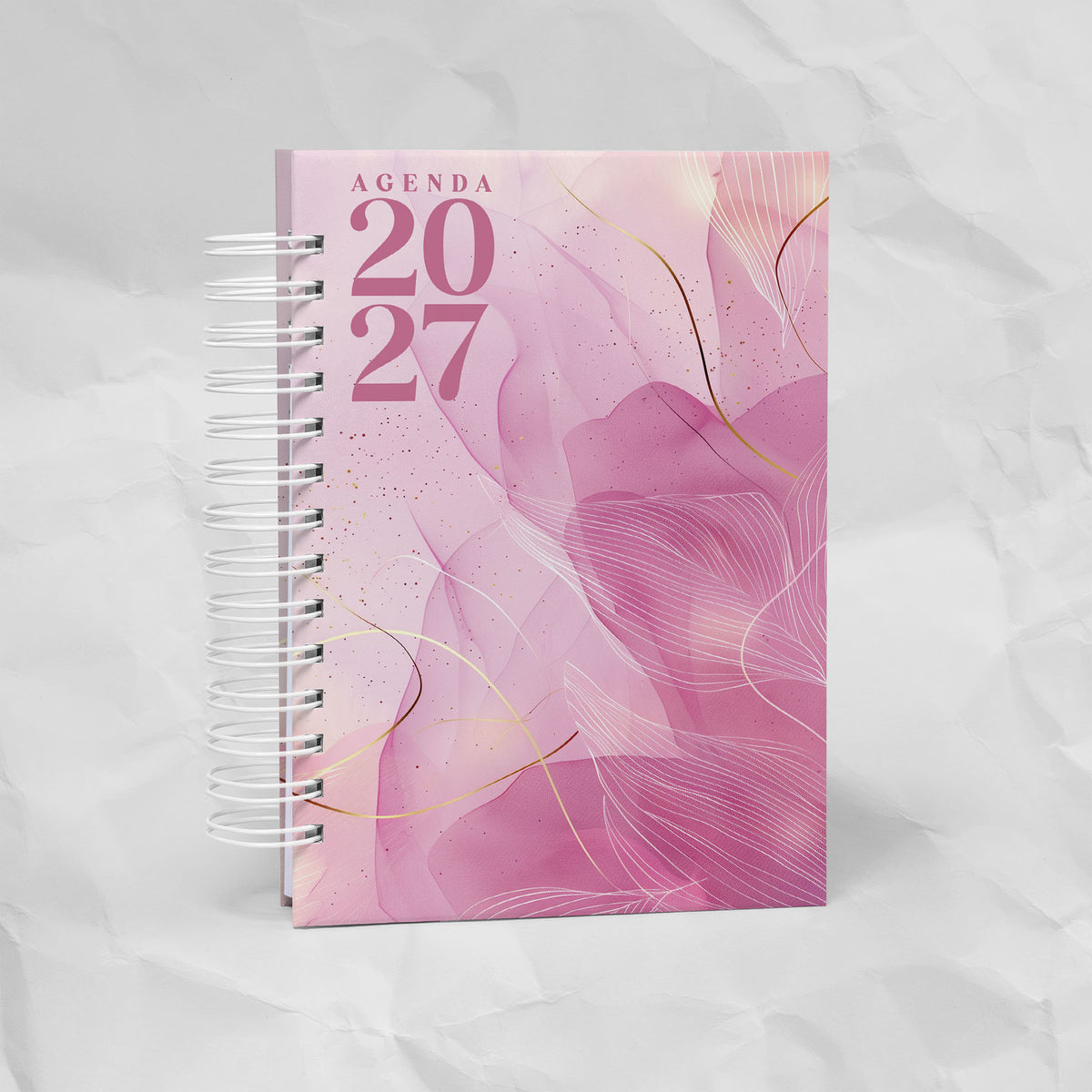 Agenda 2027 A6 - 7 Diseños, 7 Colores, 1 o 2 Días por Página
