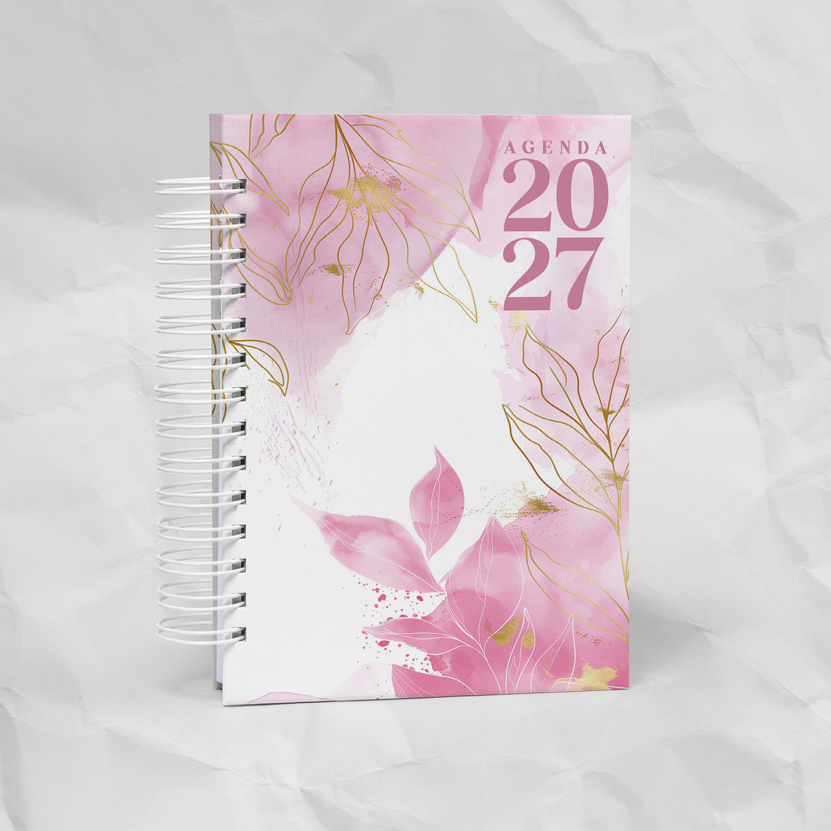 Agenda 2027 A5 - 7 Diseños, 7 Colores, 1 o 2 Días por Página