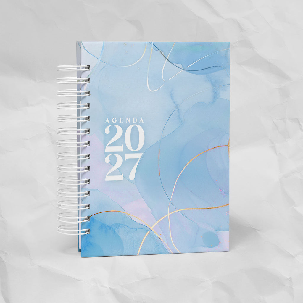 Agenda 2027 A6 - 7 Diseños, 7 Colores, 1 o 2 Días por Página