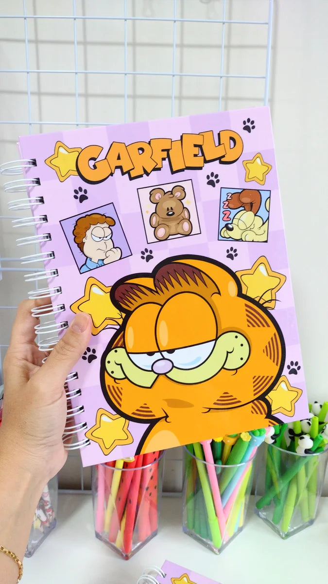 Cuaderno Garfield - Tapa Dura 18x24 cm, 100 Hojas 90 g