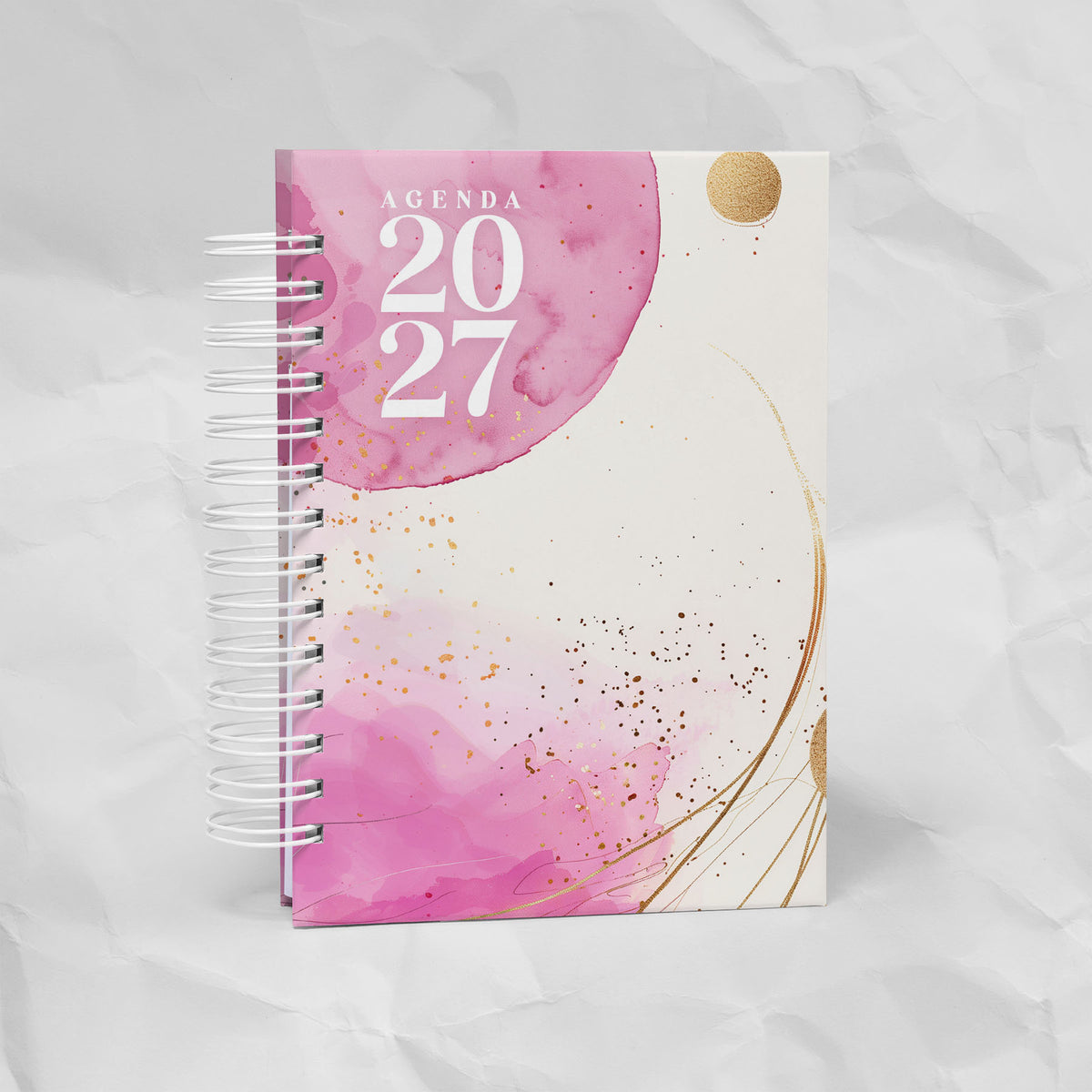Agenda 2027 A6 - 7 Diseños, 7 Colores, 1 o 2 Días por Página