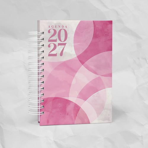 Agenda 2027 A5 - 7 Diseños, 7 Colores, 1 o 2 Días por Página