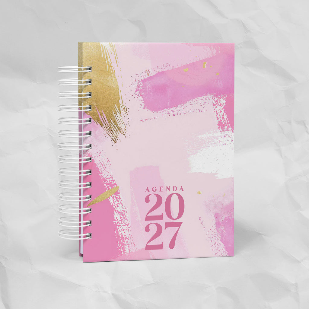 Agenda 2027 A6 - 7 Diseños, 7 Colores, 1 o 2 Días por Página