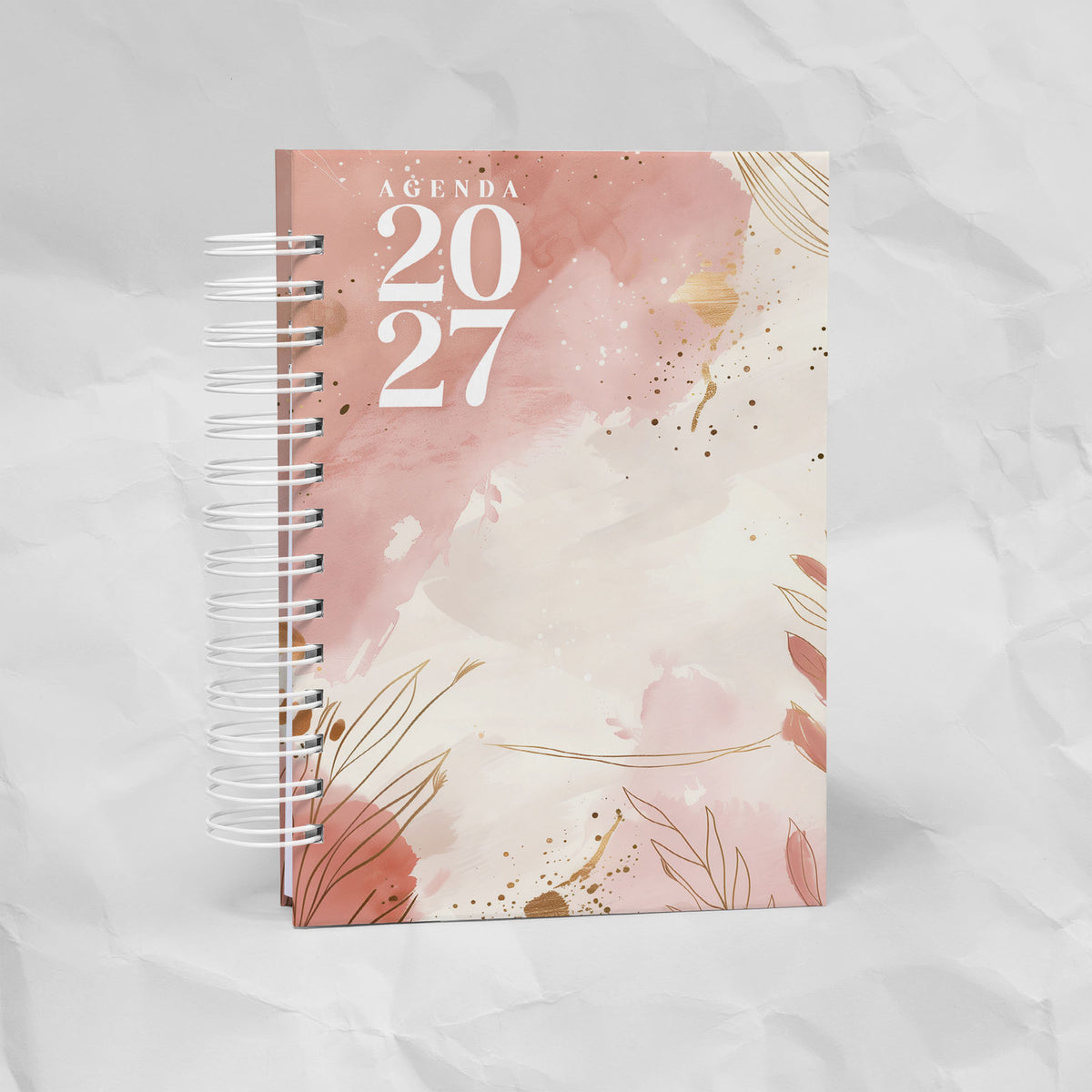 Agenda 2027 A5 - 7 Diseños, 7 Colores, 1 o 2 Días por Página