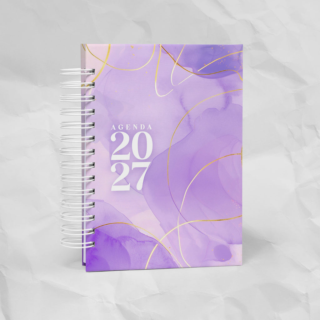 Agenda 2027 A6 - 7 Diseños, 7 Colores, 1 o 2 Días por Página