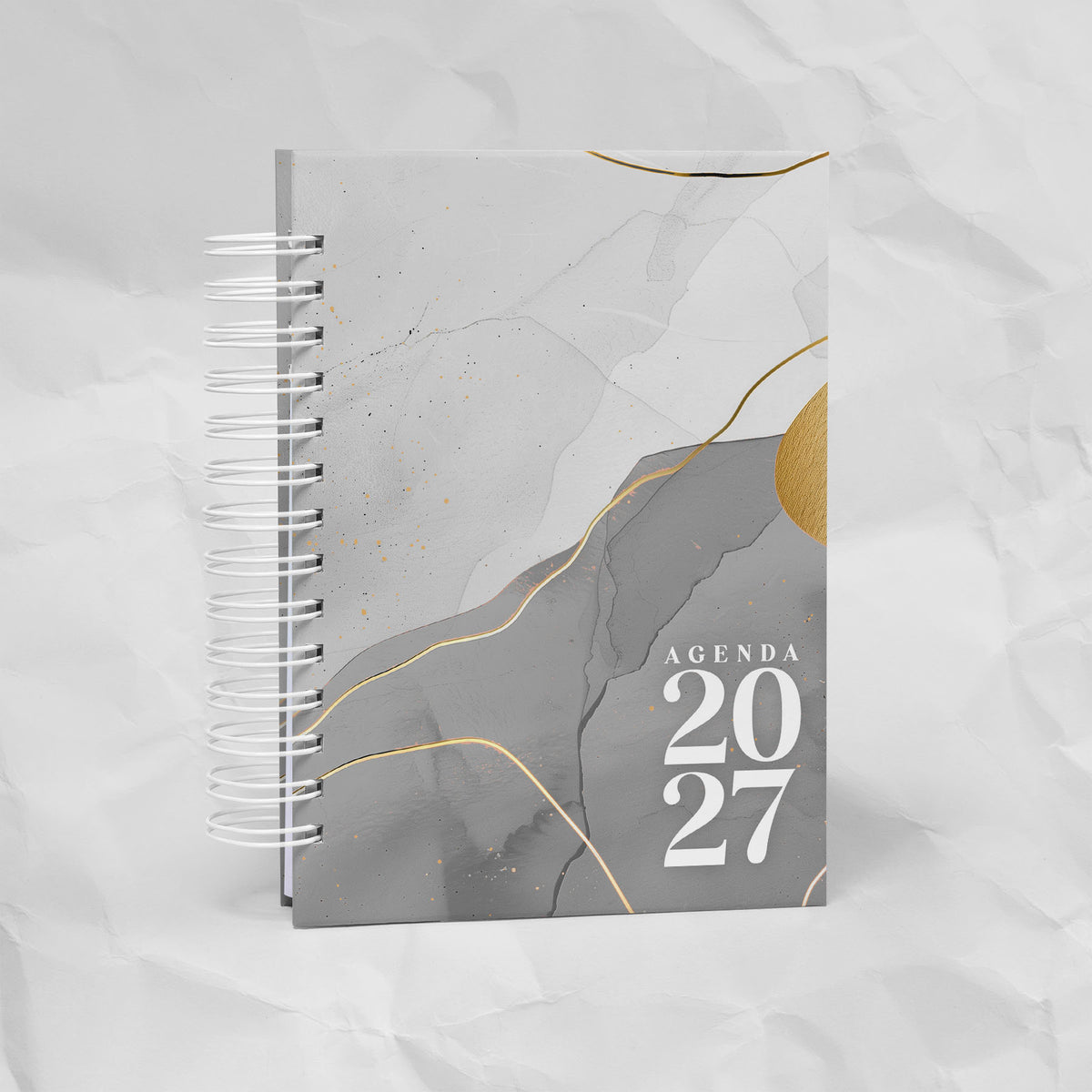 Agenda 2027 A6 - 7 Diseños, 7 Colores, 1 o 2 Días por Página