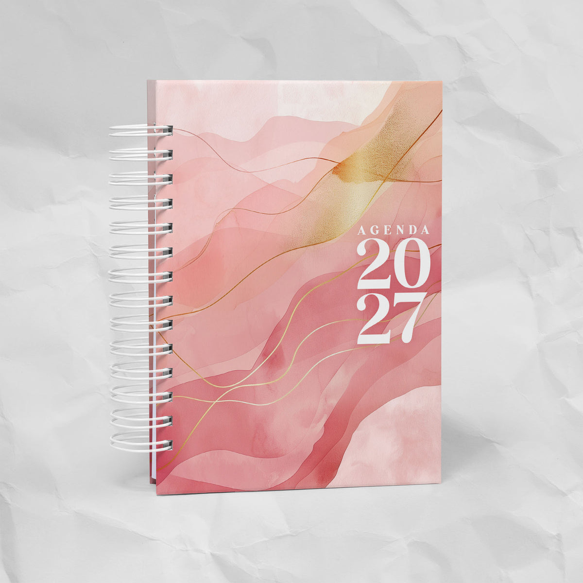 Agenda 2027 A5 - 7 Diseños, 7 Colores, 1 o 2 Días por Página