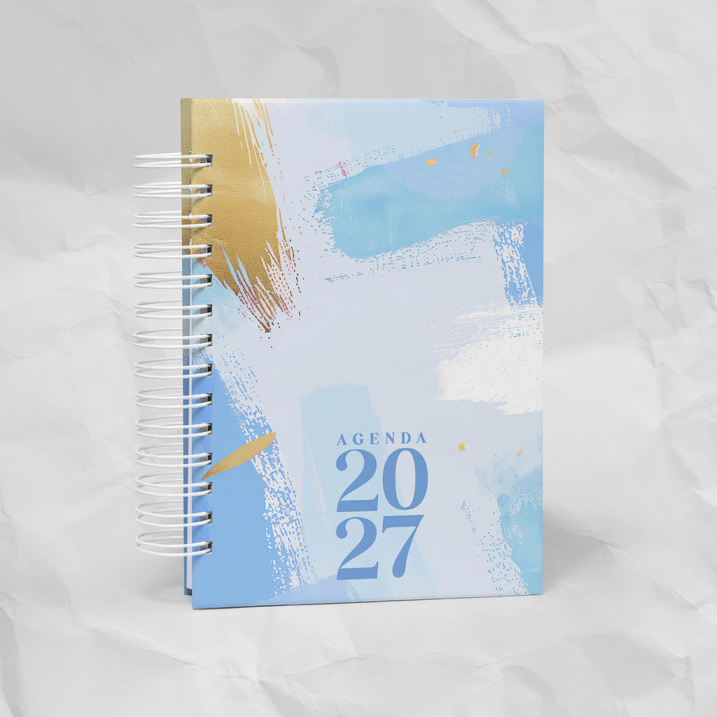 Agenda 2027 A6 - 7 Diseños, 7 Colores, 1 o 2 Días por Página