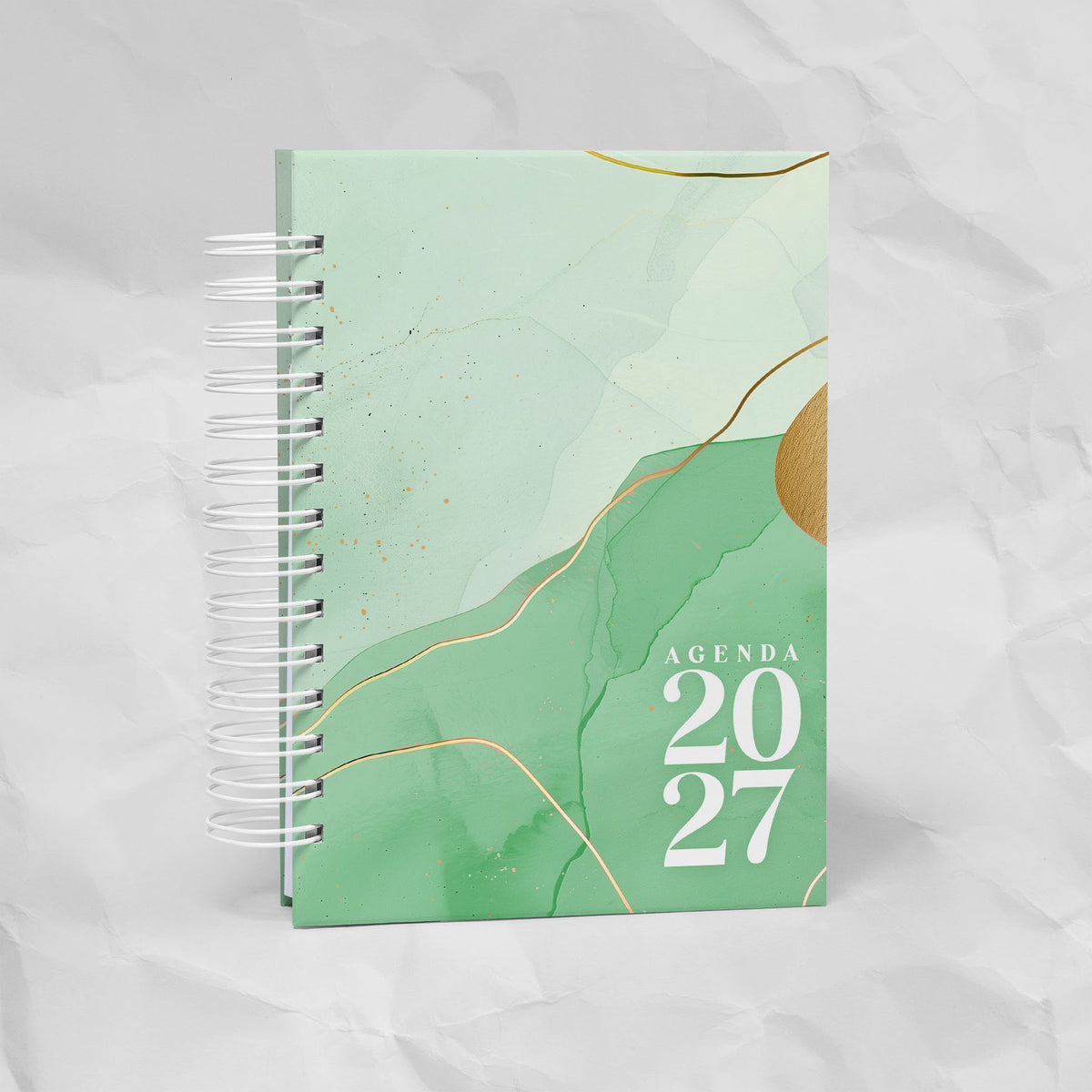 Agenda 2027 A6 - 7 Diseños, 7 Colores, 1 o 2 Días por Página