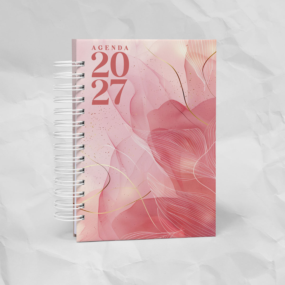 Agenda 2027 A6 - 7 Diseños, 7 Colores, 1 o 2 Días por Página