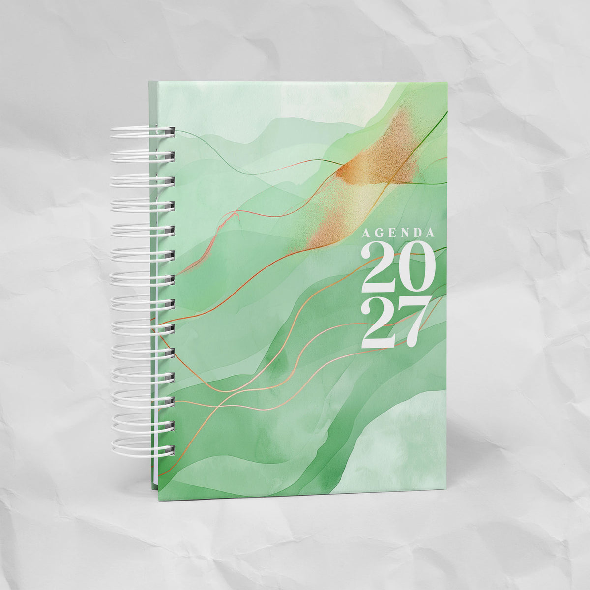 Agenda 2027 A5 - 7 Diseños, 7 Colores, 1 o 2 Días por Página