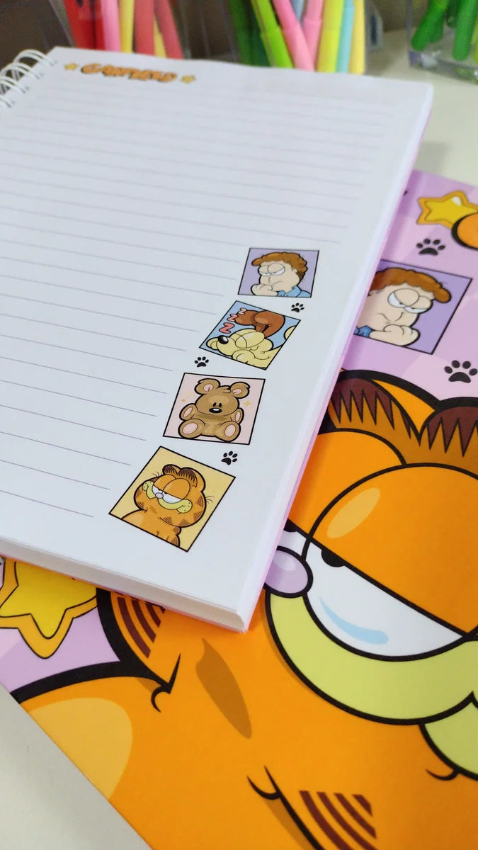 Cuaderno Garfield - Tapa Dura 18x24 cm, 100 Hojas 90 g