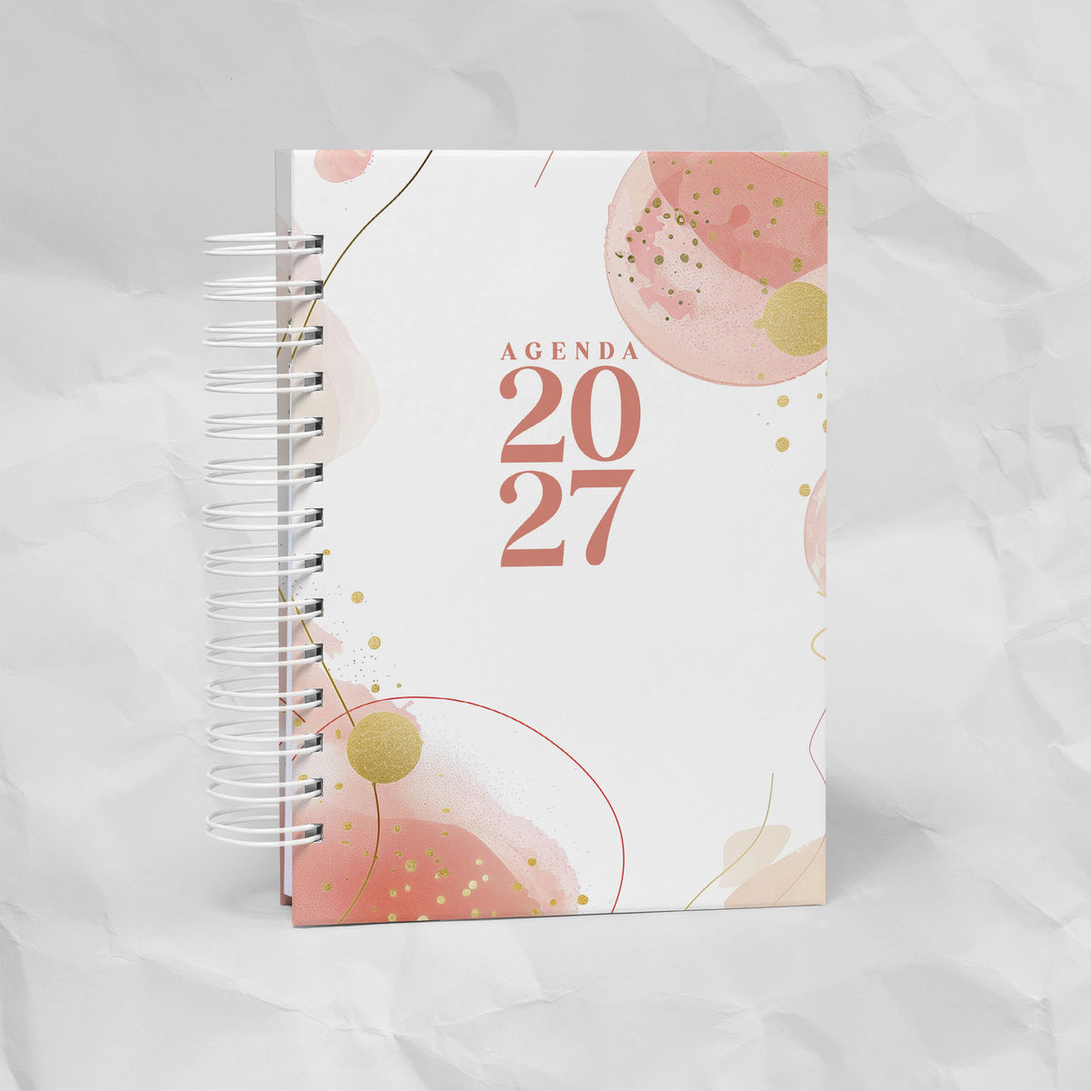 Agenda 2027 A5 - 7 Diseños, 7 Colores, 1 o 2 Días por Página