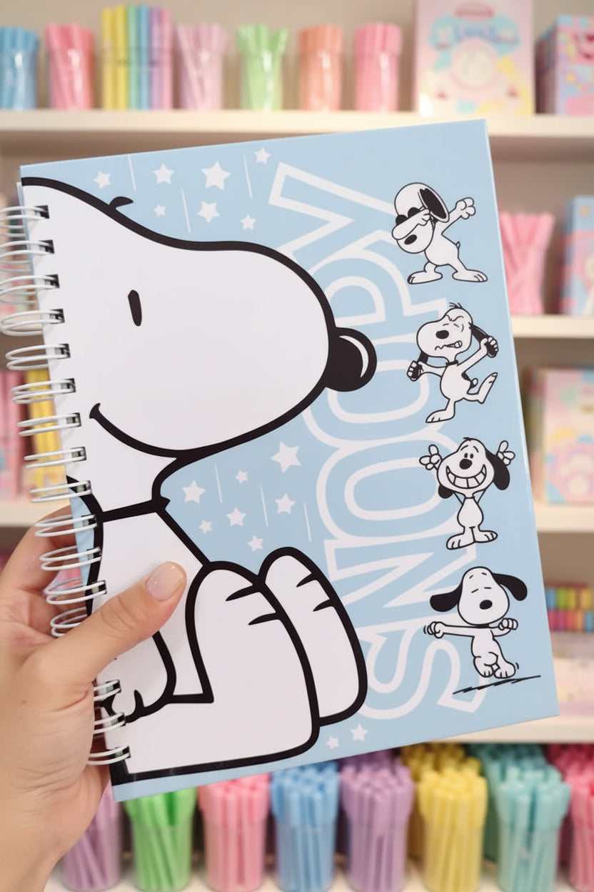 Cuaderno Snoopy - Tapa Dura 18x24 cm, 100 Hojas 90 g