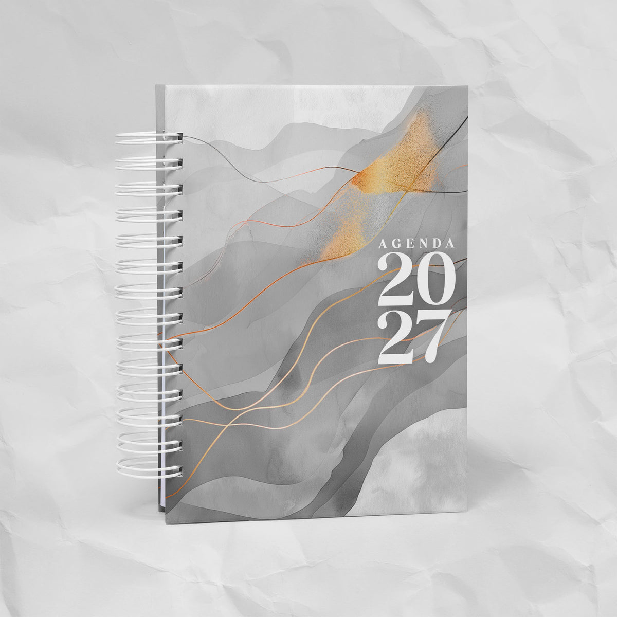 Agenda 2027 A5 - 7 Diseños, 7 Colores, 1 o 2 Días por Página