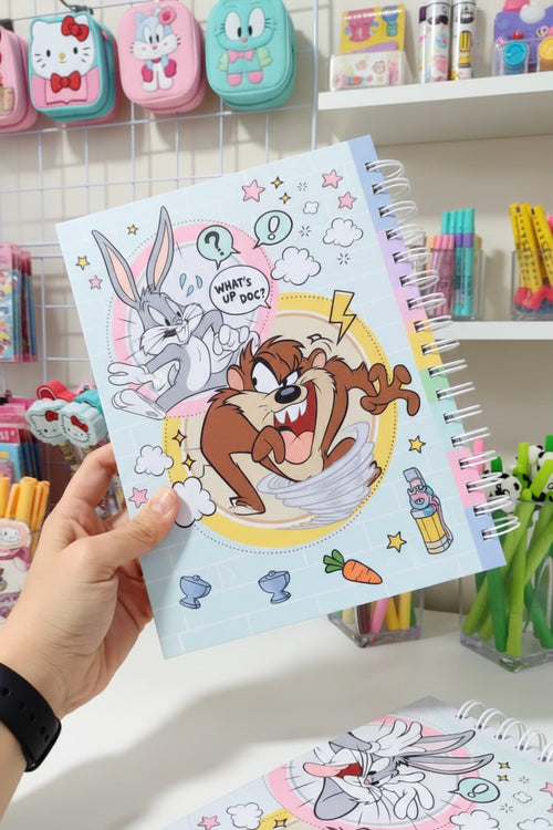 Cuaderno Bugs Bunny - Tapa Dura 18x24 cm, 100 Hojas 90 g