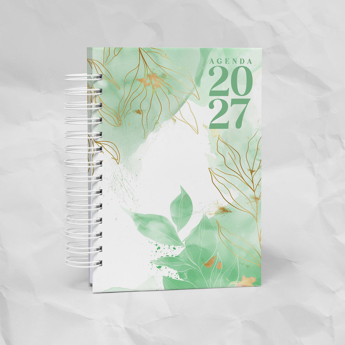 Agenda 2027 A5 - 7 Diseños, 7 Colores, 1 o 2 Días por Página