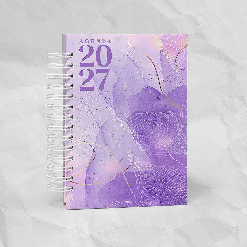 Agenda 2027 A6 - 7 Diseños, 7 Colores, 1 o 2 Días por Página