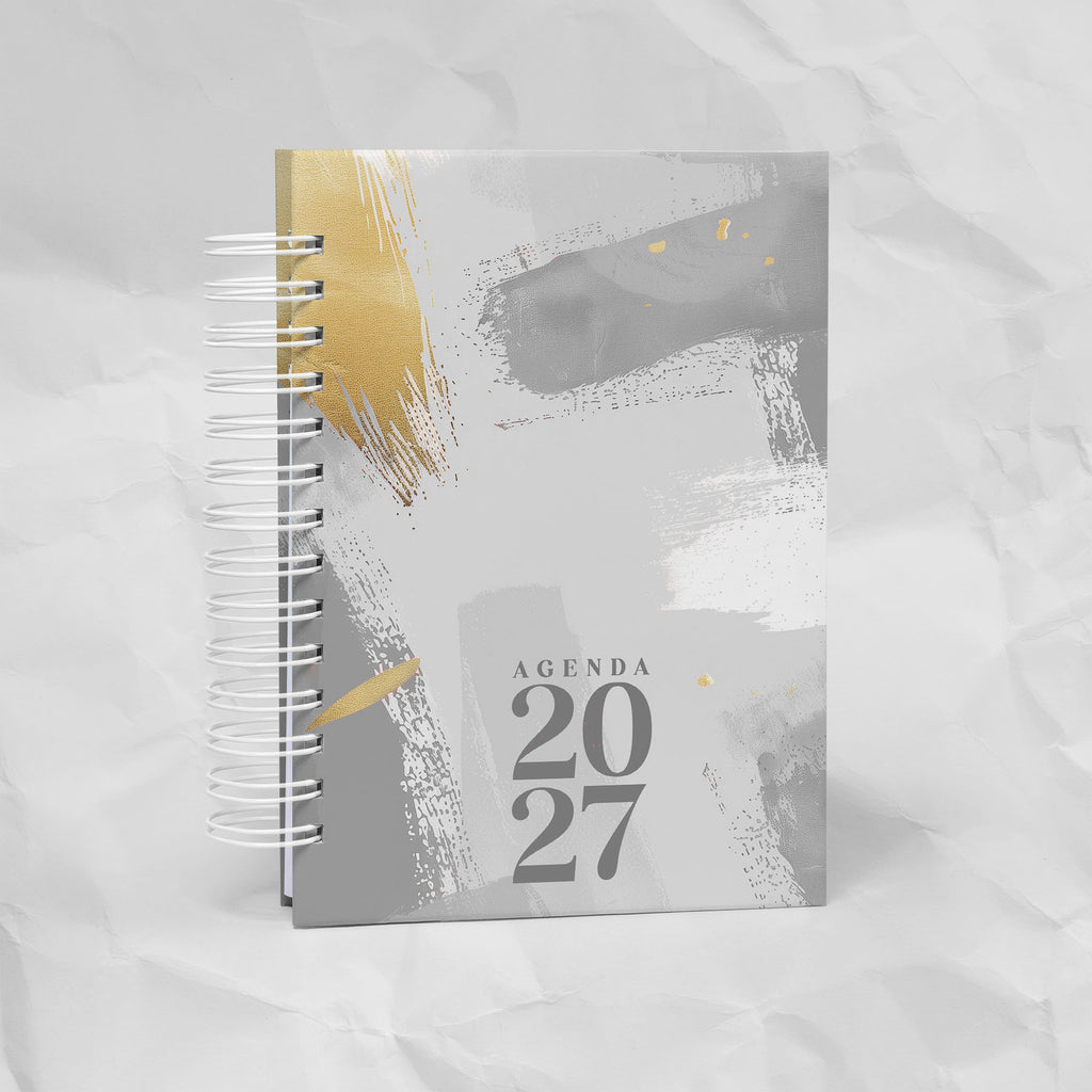 Agenda 2027 A6 - 7 Diseños, 7 Colores, 1 o 2 Días por Página