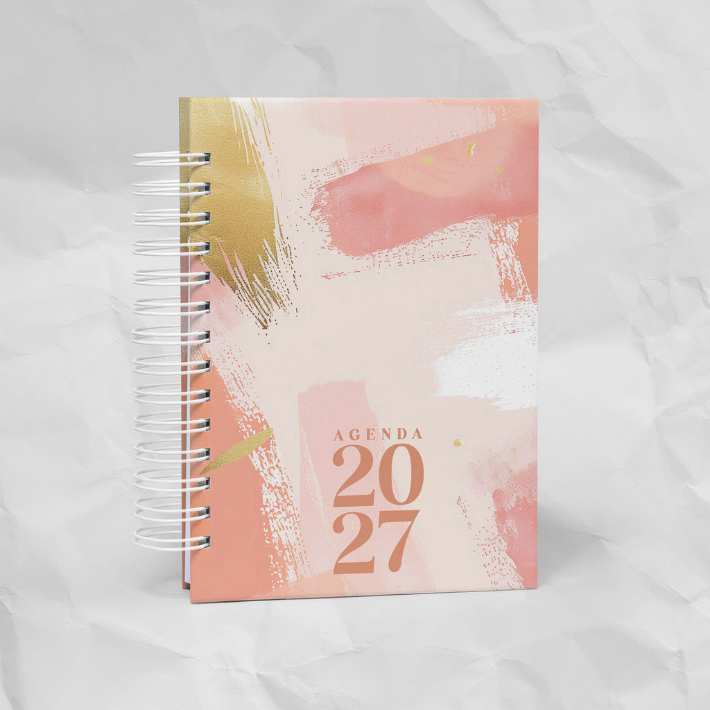 Agenda 2027 A6 - 7 Diseños, 7 Colores, 1 o 2 Días por Página