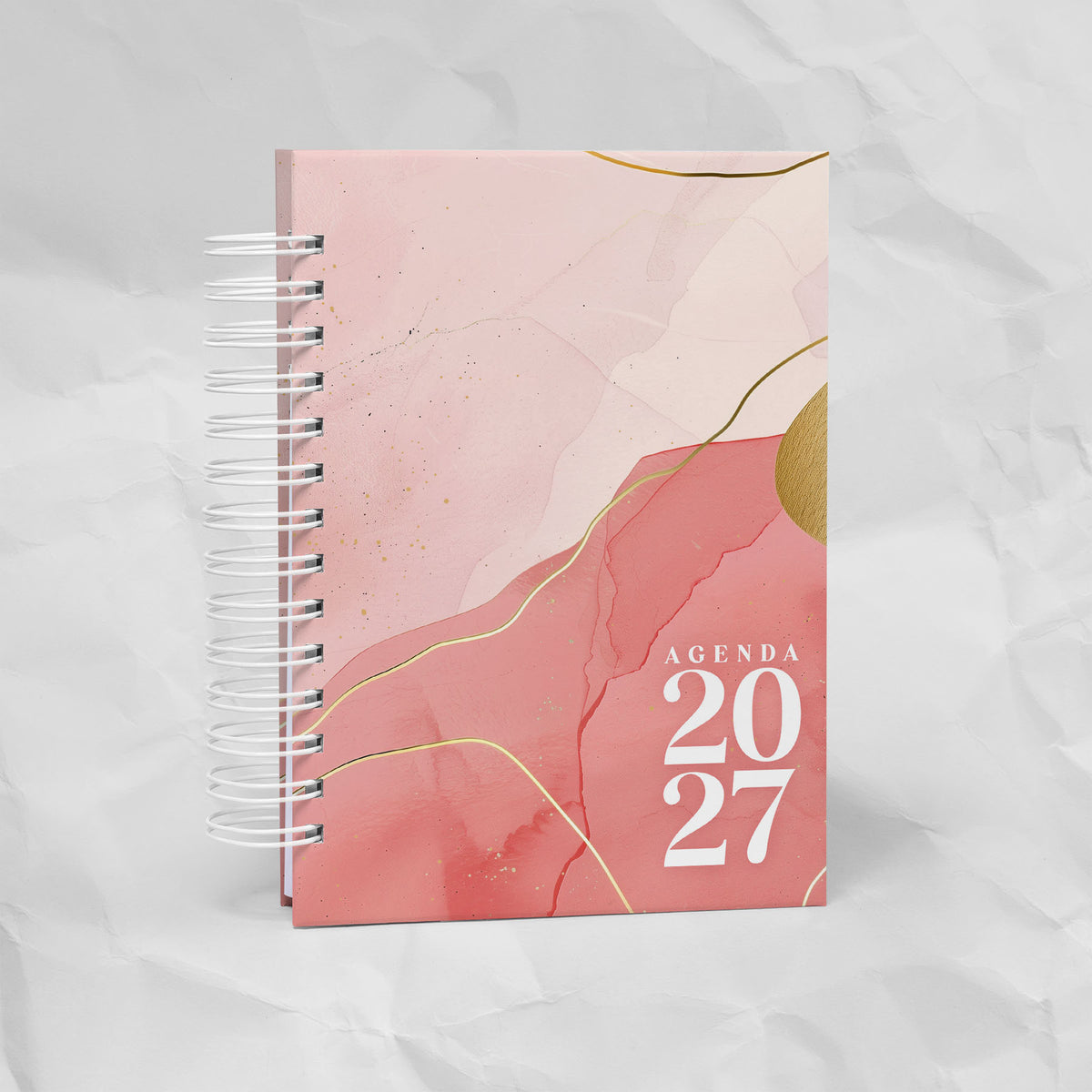Agenda 2027 A6 - 7 Diseños, 7 Colores, 1 o 2 Días por Página