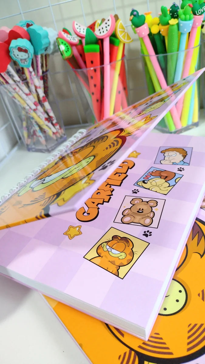 Cuaderno Garfield - Tapa Dura 18x24 cm, 100 Hojas 90 g